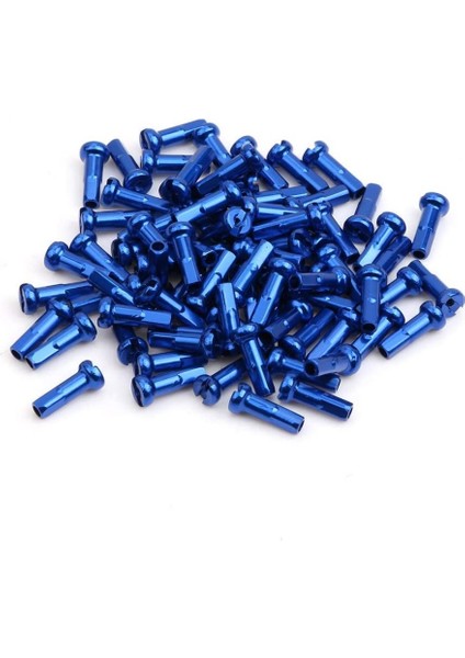 Mavi Stil 14G * 14MM Için Dağ Bisikleti Jant Nipel Çelik Jant Nipel Dağ Bisikleti Jant Kapağı (Yurt Dışından)