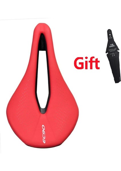 Kırmızı 143MM Tarzı EC90 Bisiklet Koltuk Sele Mtb Yol Bisikleti Koltukları Dağ Bisikleti Yarış Koltuğu Pu Nefes Alabilen Yumuşak Koltuk Yastığı (Yurt Dışından)