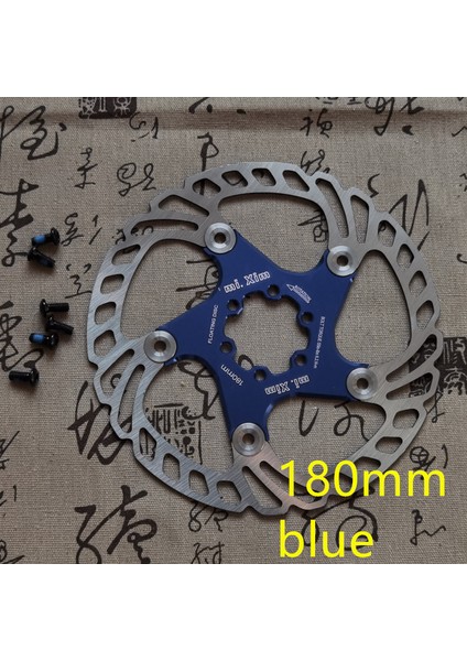 180MM Mavi Tarz Yeni Fren Diski Pedleri mm Bisiklet Fren Diskleri Mtb Soğutma Float Disk Fren Bisiklet Aksesuarları Float Fren Disk Pedleri (Yurt Dışından)