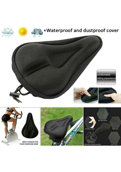 No.1 Stili Bisiklet Koltuk Kılıfı 3D Silikon Jel Ped Yumuşak Kalın Bisiklet Koltuk Yastığı Kalınlaştırılmış Dağ Bisikleti Koltuk Kılıfı Bisiklet Parçaları (Yurt Dışından) fiyatları