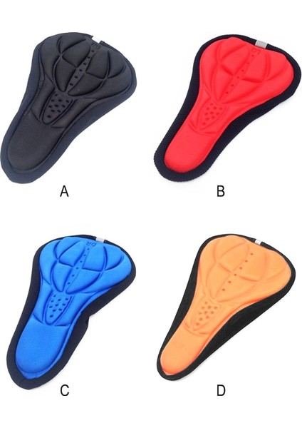 No.1 Stili Bisiklet Sele 3D Yumuşak Bisiklet Koltuk Kılıfı Ultra Yumuşak Silikon 3D Jel Ped Minder Kaplama Mtb Dağ Bisikleti Kalınlaştırılmış Sünger Ped (Yurt Dışından)