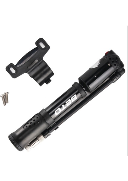 Siyah Stil Beto MP-036 Taşınabilir El Mini Pompa Lastik Çatal Hava Pompası Hortum ile Basınç Göstergesi I Yüksek Basınçlı Bisiklet Pompası (Yurt Dışından)