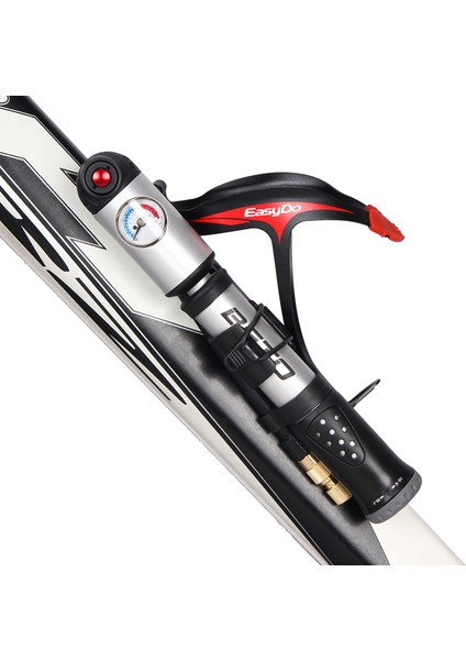 Siyah Stil Beto MP-036 Taşınabilir El Mini Pompa Lastik Çatal Hava Pompası Hortum ile Basınç Göstergesi I Yüksek Basınçlı Bisiklet Pompası (Yurt Dışından) modelleri