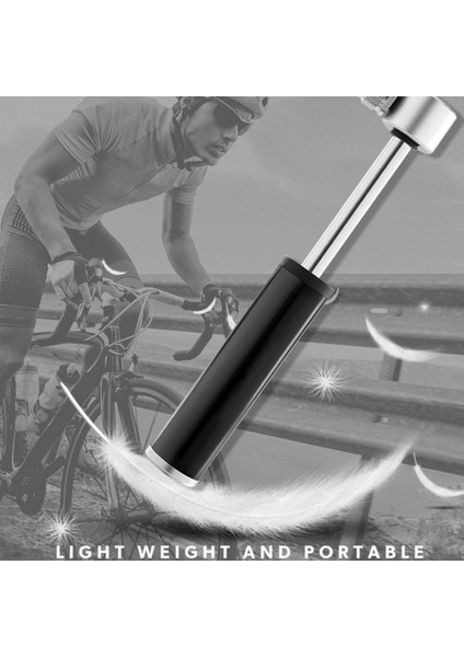 Siyah Stil Taşınabilir Bisiklet Pompası Alüminyum Alaşımlı Bisiklet Pompası Iğne Hortum ile Yüksek Basınçlı El Pompası Top Lastik Doldurucu (Yurt Dışından) fiyatları