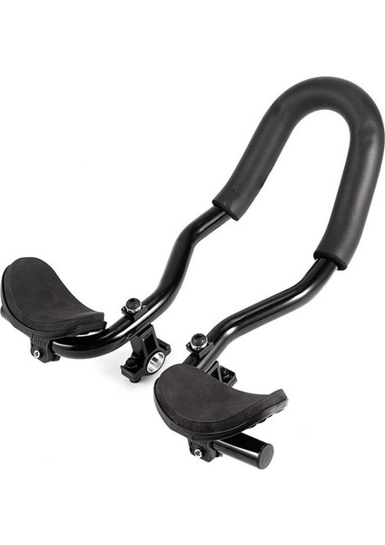 Siyah Stil Bisiklet Dinlenme Direksiyonu Yüksek Alüminyum Alaşım Rahat Kol Dayama Dağ Bisikleti Direksiyonu Montaj Braketi ile Bisiklet Ekipmanları (Yurt Dışından)