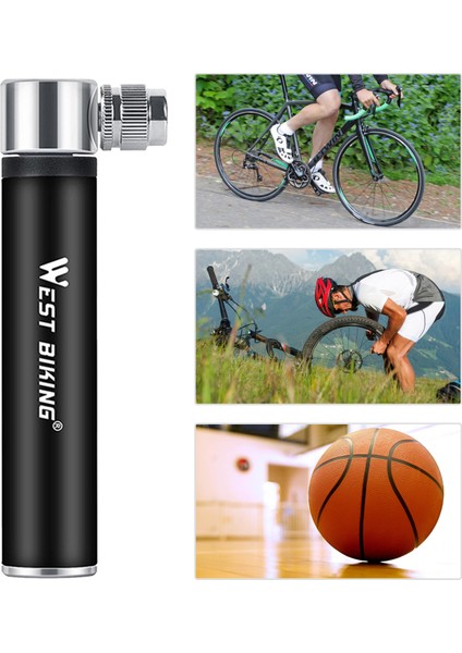 Siyah Stil Taşınabilir Bisiklet Pompası Lastik Tamir Kiti Için Hava Pompası - Presta & Schrader Uyumlu - Yol, Dağ ve Bmx Bisikletler Için Çerçeve Montajlı (Yurt Dışından) fırsatları
