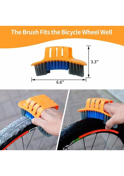 6 Adet Set Stili Bisiklet Zinciri Temizleyici Zincir Temizleme Fırçası Bisiklet Temizleme Seti Mtb Bisiklet Fırçası Taşınabilir Bisiklet Zinciri Onarım Bakım Aracı (Yurt Dışından)