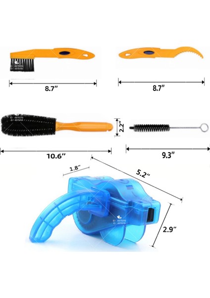 No.8 Tarzı Bisiklet Temizleme Kiti Bisiklet Zinciri Temizleyici Temiz Lastik Fırçası Yol Mtb Bisiklet Temizleme Eldivenleri Seti Temizleyiciler Aracı Dağ, Şehir (Yurt Dışından) modelleri