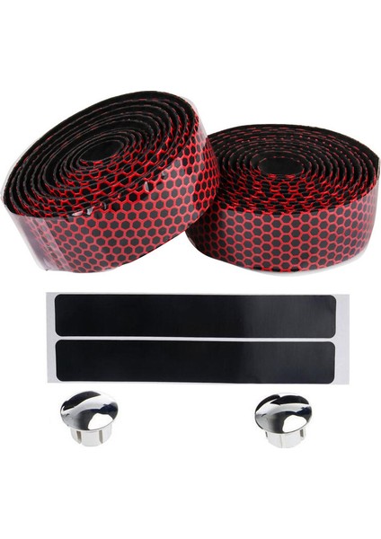 Rd Stili Yeni Bisiklet Direksiyon Bandı Yol Bisikleti Kaymaz Silika Jel Eva Şok Emici Direksiyon Bandı Bisiklet Sargı Bitiş Fişi (Yurt Dışından)