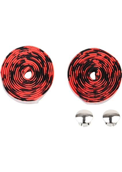 Siyah Kırmızı Tarzı 1 Çift Yol Bisikleti Bisiklet Direksiyon Bandı Kamuflaj Bisiklet Sürme Kolu Kayışı Mantarlar ile Sarın (Yurt Dışından) fiyatları