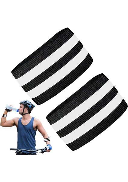 Siyah Stil Yüksek Görünürlük Yansıtıcı Bileklikler Koşu Için Uygun Kol, Bilek, Ayak Bileği Için Yansıtıcı Giysi Şeritleri (Yurt Dışından) fiyatları