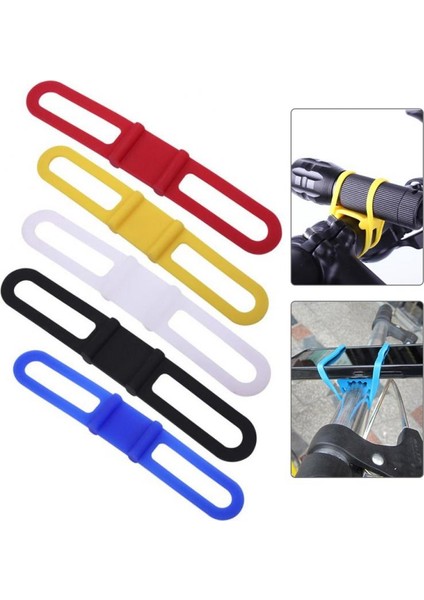 1 Adet Siyah Stil Cep Telefonu Tamir Standı El Feneri Bandaj Silikon Çok Fonksiyonlu Bandaj Kumaş Kablo Bağları Sabitleme Esnek Bağ Bisiklet (Yurt Dışından) modelleri