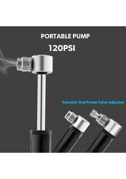 Kırmızı Stil Alüminyum Alaşımlı Mini Bisiklet Lastik Pompası Taşınabilir I Bisiklet Pompası Top Pompası Iğne ile Presta ve Schrader Valf Uyumludur 24BD (Yurt Dışından) modelleri