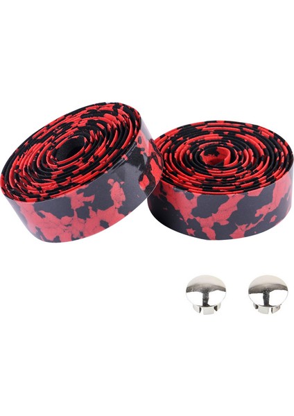 Siyah Kırmızı Tarzı Bisiklet Korku Direksiyon Bandı Sarma Bisiklet Aksesuarları Bisiklet Direksiyon Kayışı Ter Emici Renkli Bisiklet Sürüş Kolu Kayışı (Yurt Dışından)