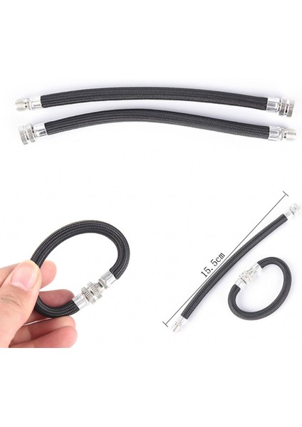 2xpompa Hortumu Stili 2 Adet Bisiklet Pompa Uzatma Hortumu Inflator Tüp Boru Kordon Bisiklet Pompalama Servis Parçaları Uzun Kullanıcıader Av (Yurt Dışından) fiyatları