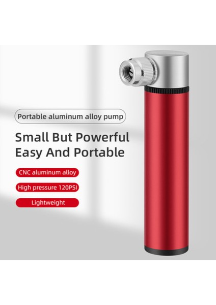 Siyah Stil Yüksek Basınçlı Mini Bisiklet Pompası Alüminyum Alaşımlı Bisiklet El Pompası Lastik Dolum Aparatı Schrader Presta Valf Mtb Yol Bisiklet Pompası (Yurt Dışından)