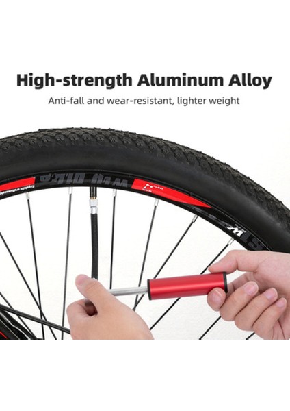Siyah Stil Yüksek Basınçlı Mini Bisiklet Pompası Alüminyum Alaşımlı Bisiklet El Pompası Lastik Dolum Aparatı Schrader Presta Valf Mtb Yol Bisiklet Pompası (Yurt Dışından)