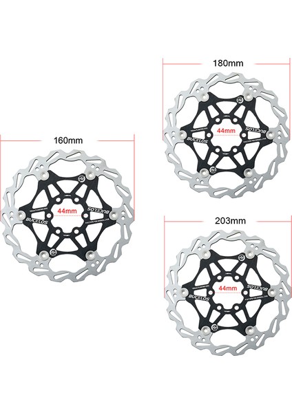 180MM Kırmızı Tarzı Bucklos Bisiklet Disk Fren Rotoru 160MM Mtb Fren Rotorları Isı Dağılımlı Yüzen Rotor Hidrolik Fren Rotorları Bisiklet Parçası (Yurt Dışından)