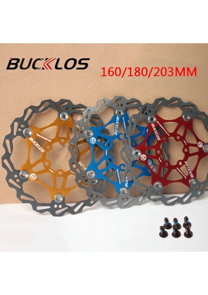 180MM Kırmızı Tarzı Bucklos Bisiklet Disk Fren Rotoru 160MM Mtb Fren Rotorları Isı Dağılımlı Yüzen Rotor Hidrolik Fren Rotorları Bisiklet Parçası (Yurt Dışından)