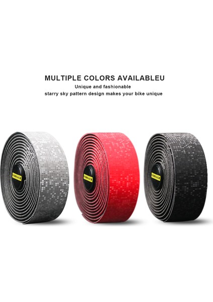 Kırmızı Stil Bisiklet Direksiyon Bandı Yıldızlı Gökyüzü Motosiklet Direksiyon Kayışları Için Pu Kaymaz Titreşim Emici Yarış Yol Bisikleti Bantları (Yurt Dışından) fiyatları