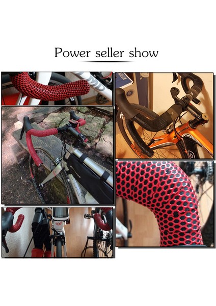 Kırmızı Stil Yeni Bisiklet Direksiyonu Yol Bisikleti Kaymaz Silika Jel Eva Şok Emici Direksiyon Bandı Bisiklet Sargı Uç Fiş Bisiklet Direksiyonu (Yurt Dışından) indirimleri