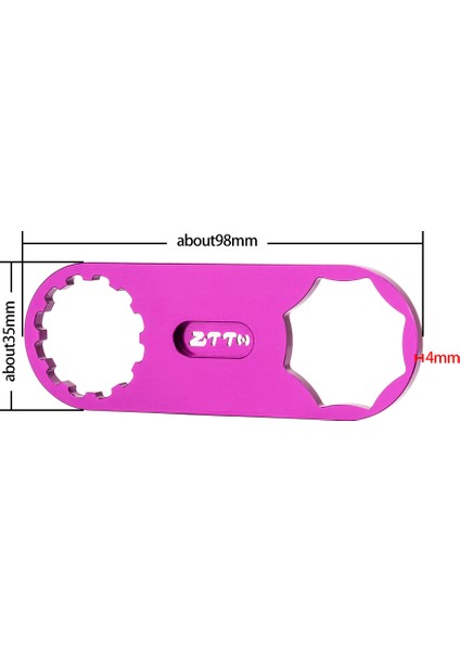 Bs3 Mor Tarzı Ztto Mtb Bisiklet Çatal Omuz Anahtarı Bisiklet Ön Çatal Vana Kapağı Çıkarma Onarım Araçları Xct Xcr Xcm Için Uygundur (Yurt Dışından)