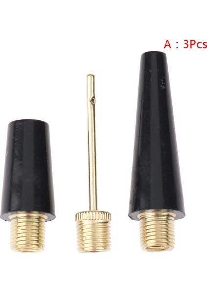 3 Adet Tarzı Yeni 1 Set Şişirme Iğne Seti Iğne Hortum Spor Top Basketbol Futbol Voleybol Bisiklet Lastik Tüpü Inflator Kiti Hava Pompası Aracı (Yurt Dışından)
