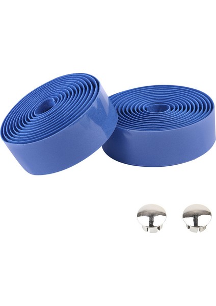 Koyu Mavi Tarzı 1 Çift Bisiklet Direksiyon Bandı Takma Fişler Elastik Kauçuk Köpük Kaymayan Bisiklet Direksiyon Sargı Çoğu Bisiklet Için (Yurt Dışından)