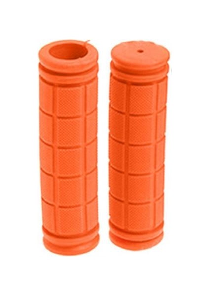 Turuncu Tarzı 1 Çift Bisiklet Silikon Tutma Kolu Kaymaz Bisiklet Direksiyon Kılıfı (Yurt Dışından)