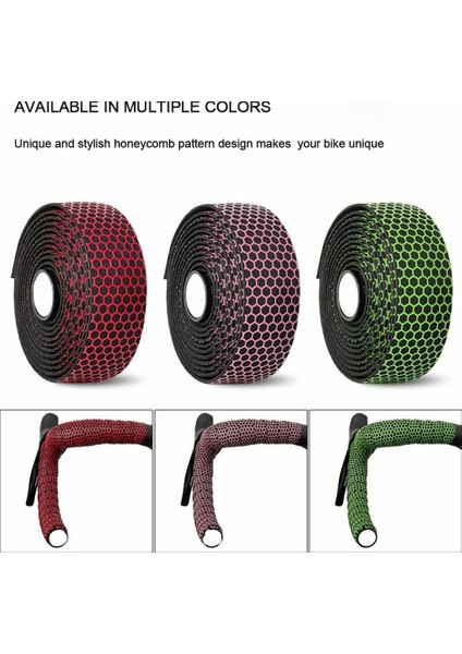 Yeşil Tarzı Mtb Bisiklet Silikon Jel Kolu Bandı Yumuşak Nefes Alabilen Kaymaz Bisiklet Amortisör Ter Emici Bandı ile Fiş Takma (Yurt Dışından) fırsatları