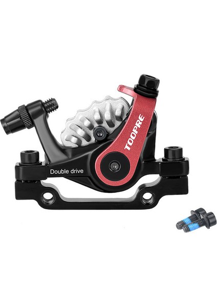 Kırmızı Ön Fren Stili 1 Adet Bisiklet Mekanik Disk Fren Çift Piston Kaliper Ebike Iki Yönlü Hidrolik Fren Alüminyum Alaşımlı Bisiklet Aksesuarları (Yurt Dışından)