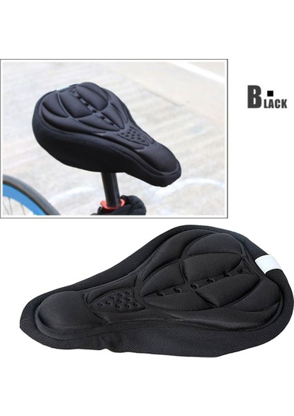 No.2 Tarzı Bisiklet Sele 3D Yumuşak Bisiklet Koltuk Kılıfı Ultra Yumuşak Silikon 3D Jel Ped Minder Kaplama Mtb Dağ Bisikleti Kalınlaştırılmış Sünger Ped (Yurt Dışından)