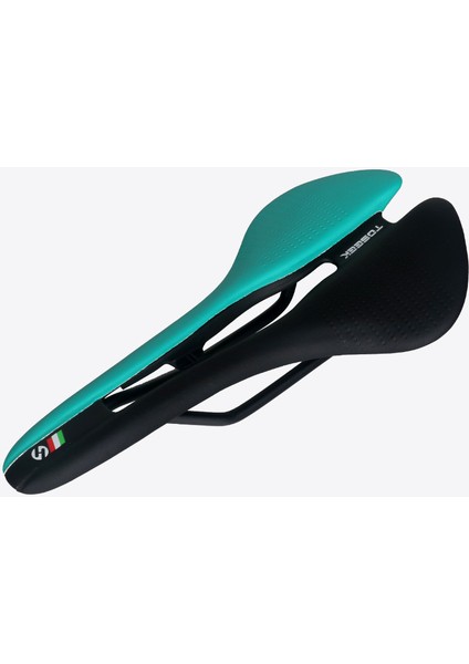 Siyah ve Yeşil Tarzı Toseek Mtb Bisiklet Koltuğu Yol Dağ Bisikleti Ultrahafif Yarış Bisikleti Bisiklet Hohl Ergonomik Koltuk (Yurt Dışından)