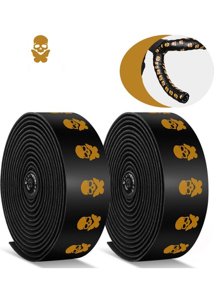 Turuncu Tarzı Bisiklet Direksiyon Bandı Bisiklet Aksesuarları Yol Bisikleti Şok Emici Kaydırmaz Sargı Kayışı Ekipmanı (Yurt Dışından)