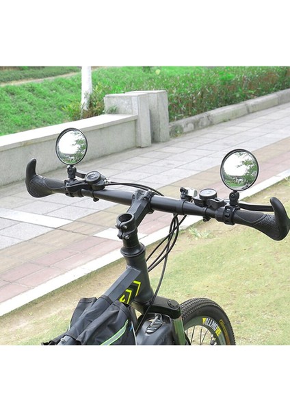 Mtb Yol Bisikleti Aksesuarları Için Ayarlanabilir Dönebilen Geniş Açılı Bisiklet Arka Görüş Aynası (Yurt Dışından)