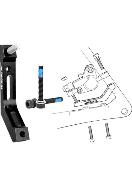 Ön 160MM Stili Yol Bisikleti Disk Fren-Kaliper Adaptörü Düz Montajdan Gönderi Montajına F140F160R Için Düz Montajdan Gönderi Montajına Fm'den Pm'ye (Yurt Dışından)