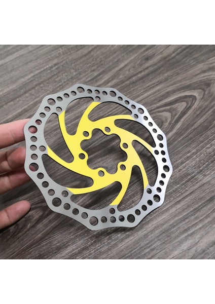 160MM Altın Tarzı R6 Paslanmaz Çelik Fren Disk Rotoru Mtb Rota Diski Bisiklet Fren Diski Vida (Yurt Dışından)