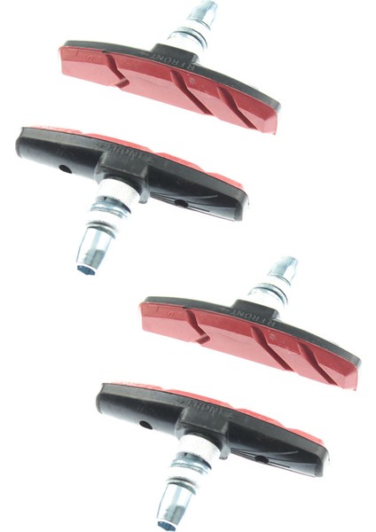 Kırmızı-2pcs Tarzı V Tipi Sessiz Fren Pedleri Ayakkabı Bisiklet Bisiklet Dağ Bisikleti Ölü Hız Fren Pedleri V Fren Sistemi Fren Derisi (Yurt Dışından)