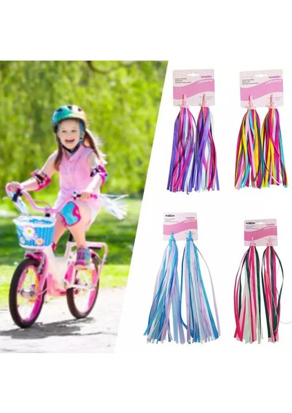 B Tarzı 1 Çift Bisiklet Fırfır 30CM Bisiklet Scooter Direksiyon Renkli Kurdele Bisiklet Aksesuarları Çocuk Bisiklet Direksiyon Süsleme (Yurt Dışından) fiyatları