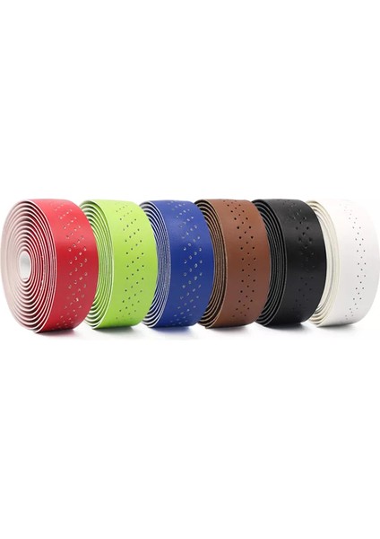 Kahverengi Tarzı Mtb Yol Bisikleti Pu Deri Delikli Kemer Nefes Alabilen Bisiklet Sapı Sargı Kayışları Sabit Dişli Kemer Bisiklet Gidon Bandı (Yurt Dışından) indirimleri