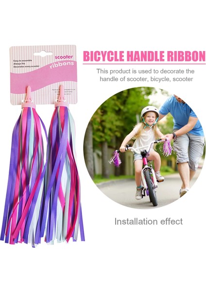 B Tarzı 1 Çift Bisiklet Fırfır 30CM Bisiklet Scooter Direksiyon Renkli Kurdele Bisiklet Aksesuarları Çocuk Bisiklet Direksiyon Süsleme (Yurt Dışından) modelleri