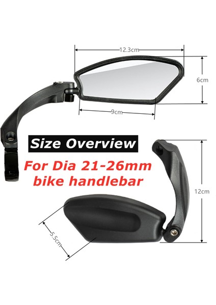 1 Adet E Tarzı Bisiklet ve Motosiklet Için Evrensel Bisiklet Aynası - 360 Derece Dönebilen Ayarlanabilir Bisiklet Sürerken Bisiklet Aynası (Yurt Dışından) modelleri