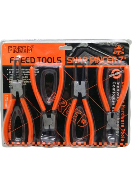 4 Parça Pincer 7 Sekman Pense Seti - MCT5867-3132