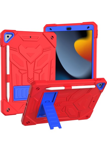 iPad 10.2 2019/2020/2021 Için Silikon+Pc Tablet Kılıfı (Yurt Dışından)