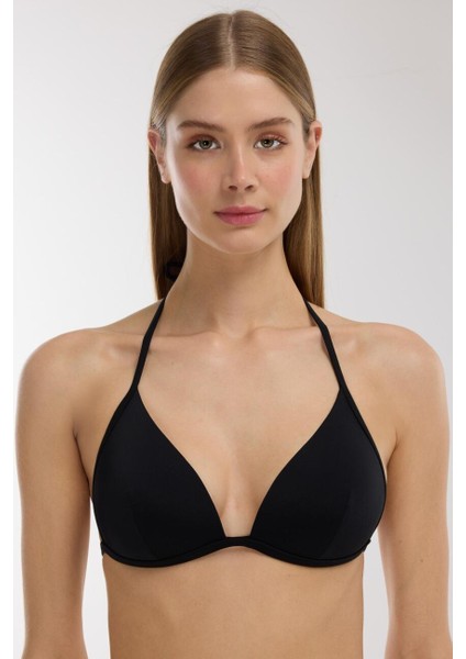 63518 Siyah Destekli Bikini Üstü