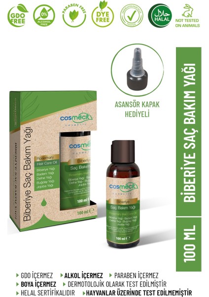 Biberiye Saç Bakım Yağı 100 ml