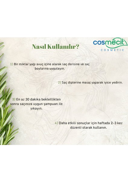 Biberiye Saç Bakım Yağı 100 ml