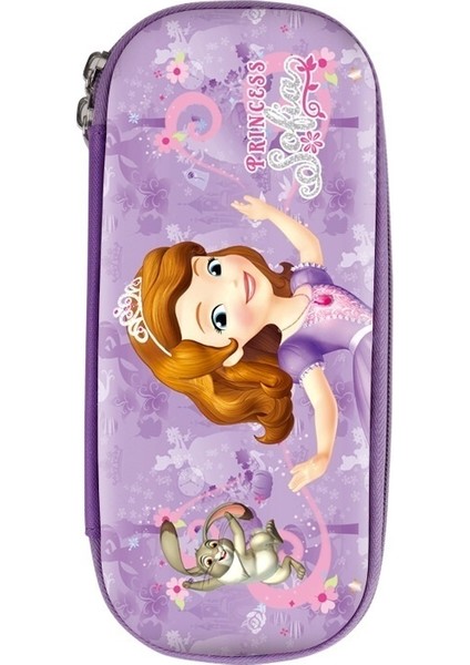 Öğrenci Prenses Desenli Kalem Kutusu (Yurt Dışından)