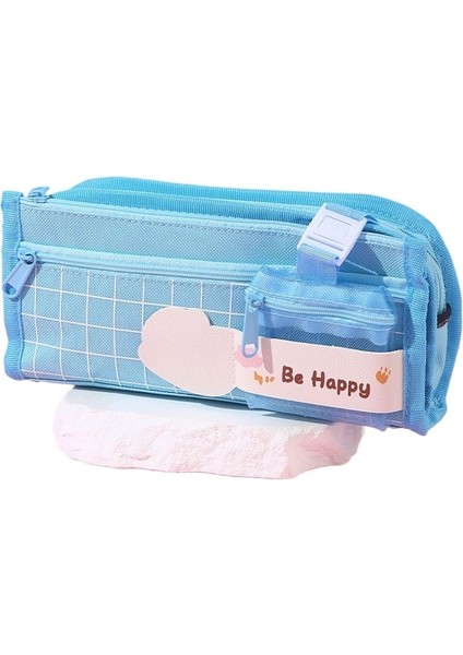 Büyük Kapasiteli Ilkokul Öğrencisi Bozuk Para Cüzdanı Kalem Çantası Popüler Kırtasiye Kutusu Unisex Kalem Kutusu (Yurt Dışından)