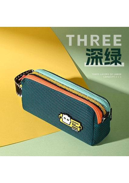 Ortaokul Öğrencileri Için Büyük Kapasiteli, Orijinal Kontrast Renkli, Yüksek Değerli Kalem Çantası (Yurt Dışından)